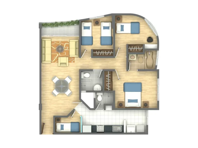 IMAGEN 3D - DPTO 2 - 86 m2