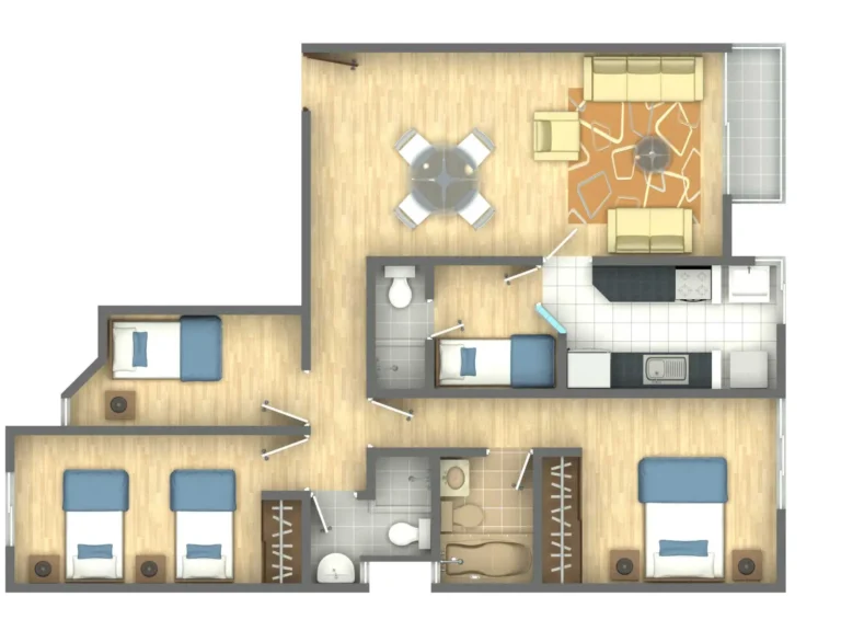 IMAGEN 3D - DPTO 3 - 88 m2